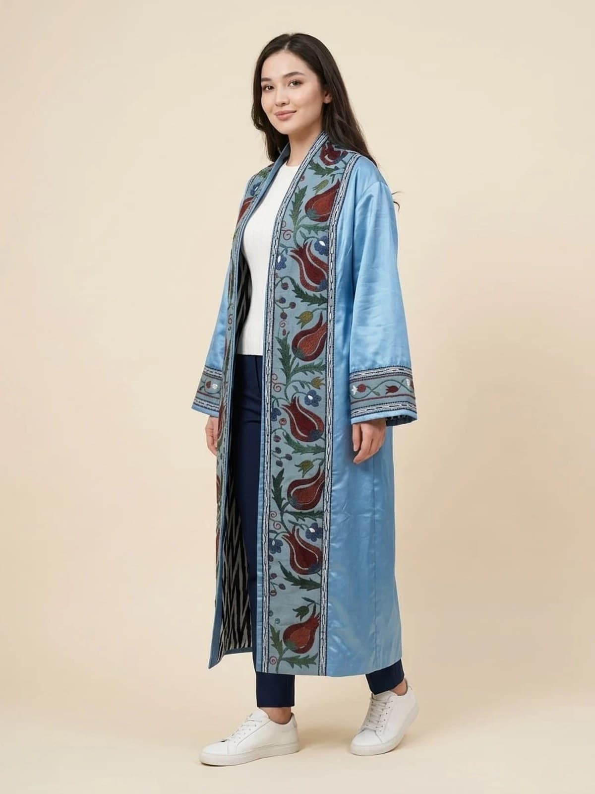 Sky Paisley Chapan